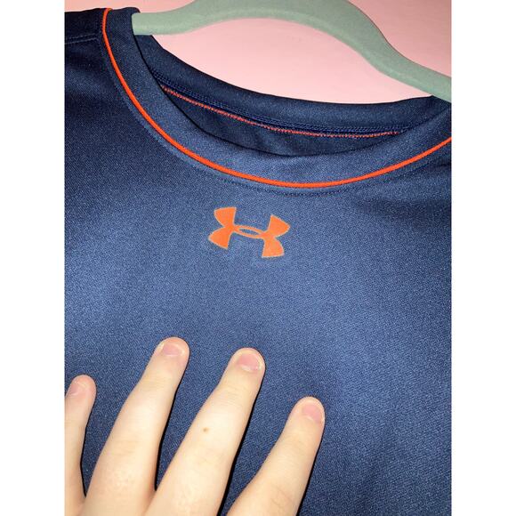 Under Armour navy blue and orange t-shirt size large - Picture 2 of 5
